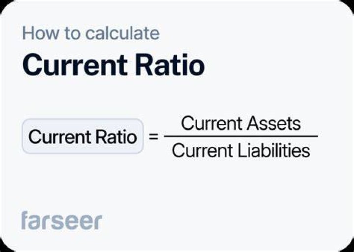 What is an example of a current ratio?