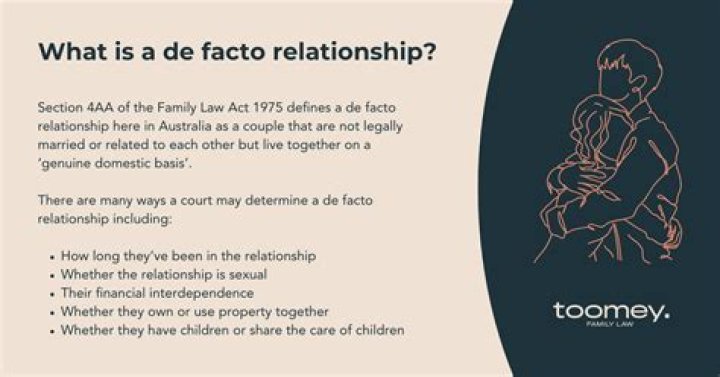 What is an example of a de facto?