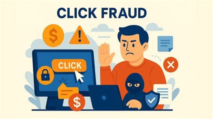What is an example of click fraud?