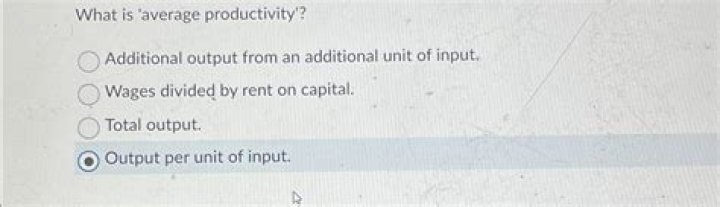 What is average productivity?