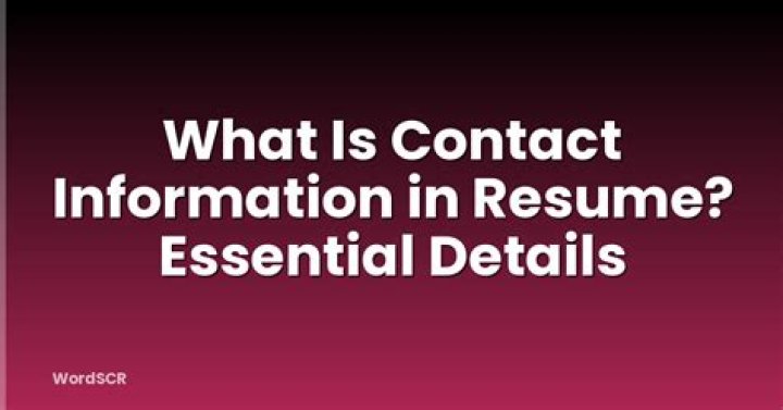 What is contact information?