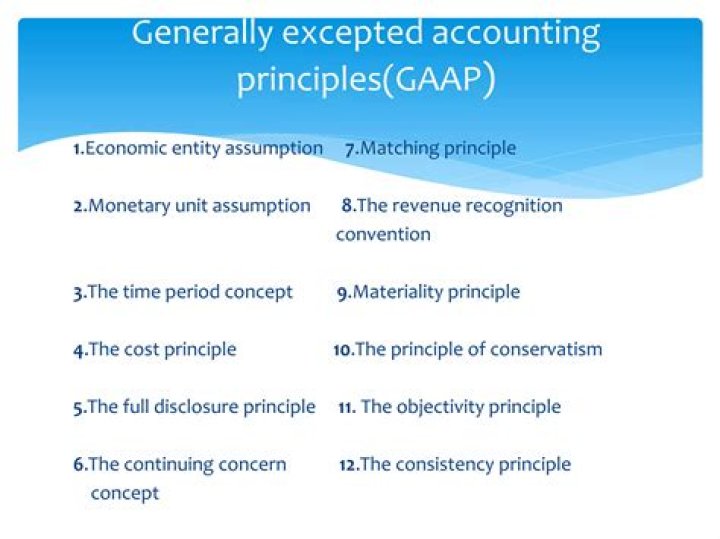 What is GAAP accounting method?