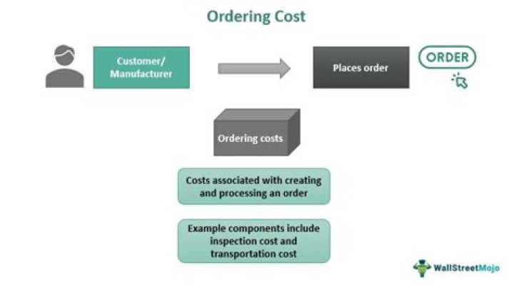 What is included in ordering cost?