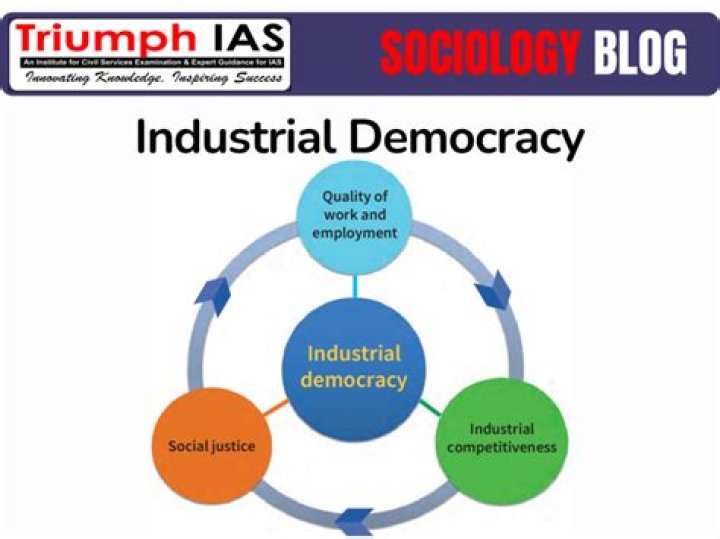 What is industrial democracy in industrial relations?