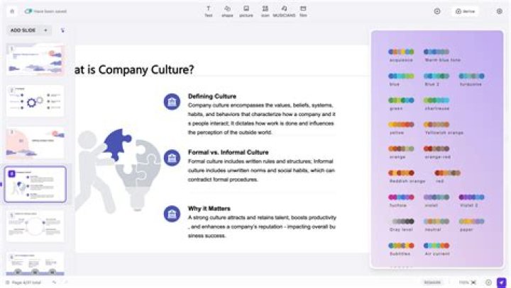 What is it called when you move from one PowerPoint page to the next in a presentation?