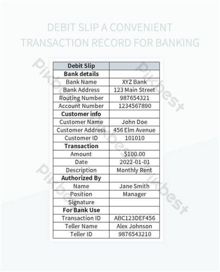 What is meant by debit slip?