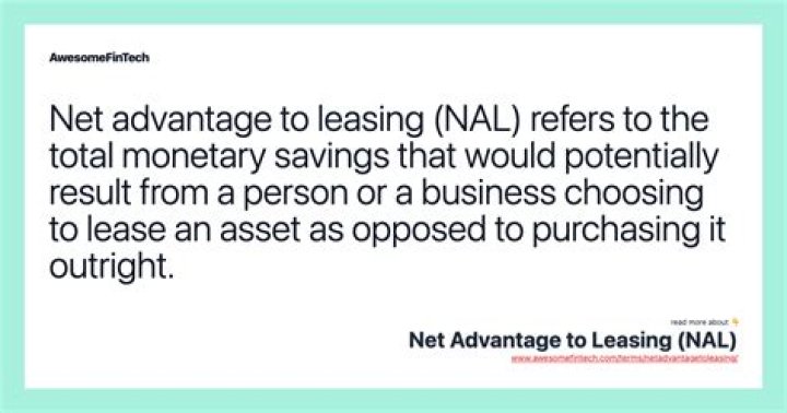 What is net advantage?