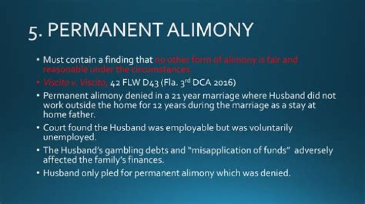 What is not considered alimony?