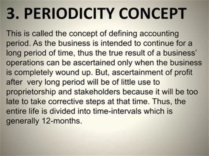 What is periodicity concept?