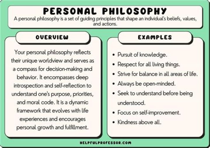 What is personal and example?