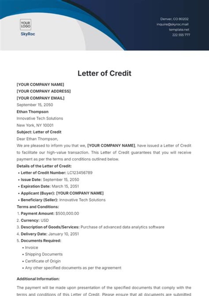 What is Rollover of letter of credit?