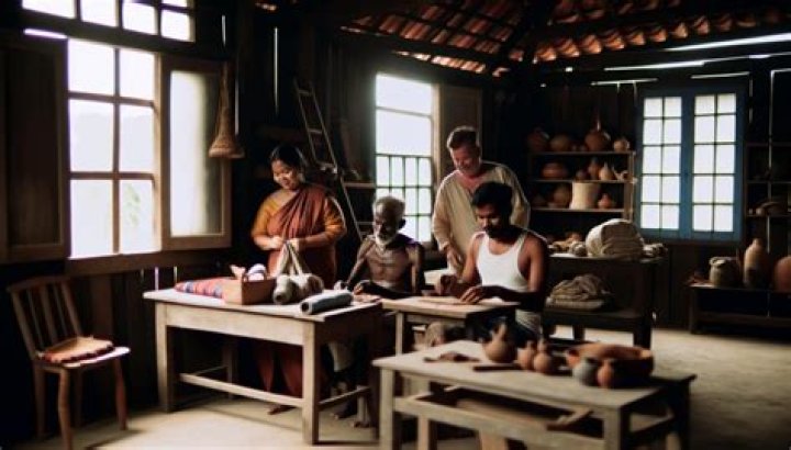 What is the best definition of cottage industry?