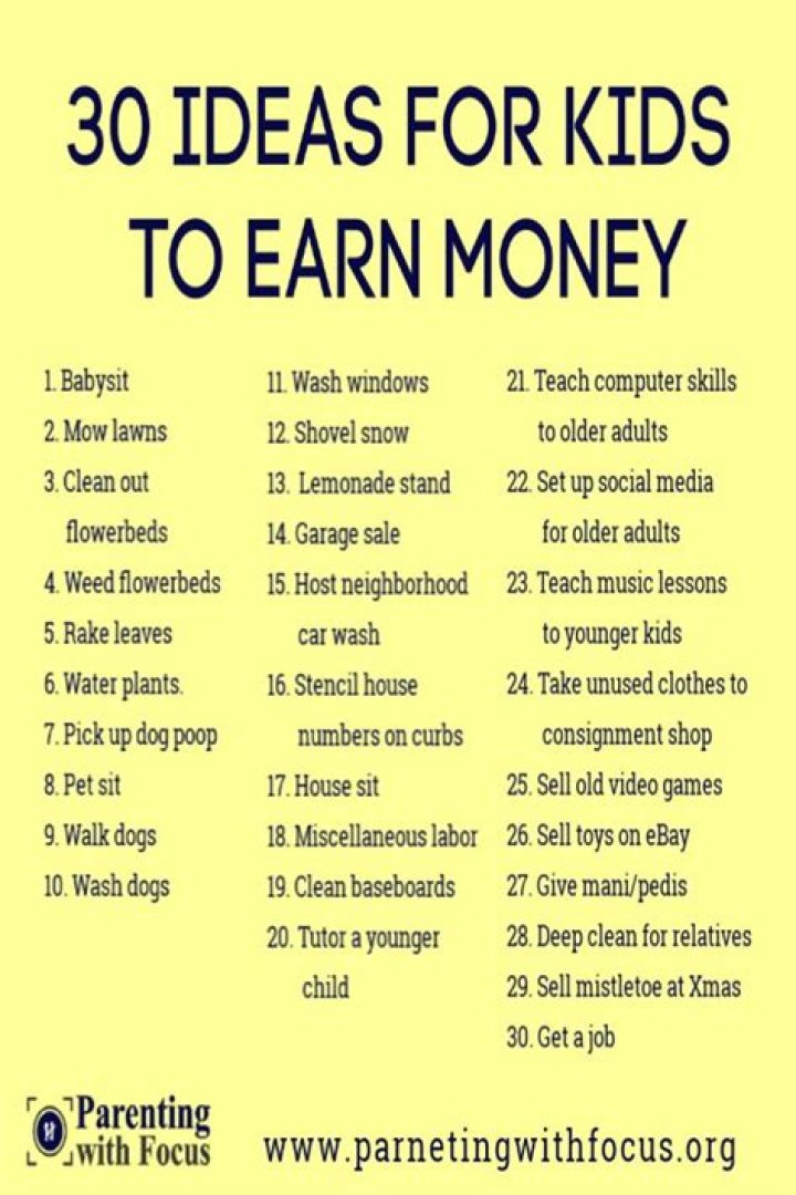 What is the best way for a 10 year old to make money?