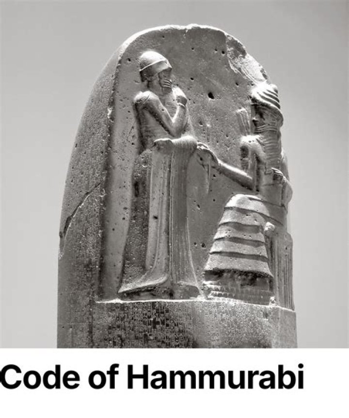 What is the connection between the code of Hammurabi?