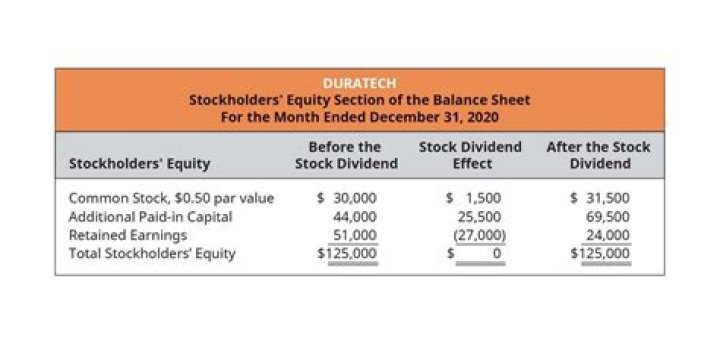 What is the effect of a stock dividend on stockholders equity quizlet?