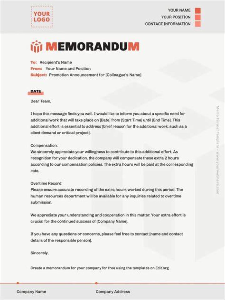 What is the Fullform of memo?