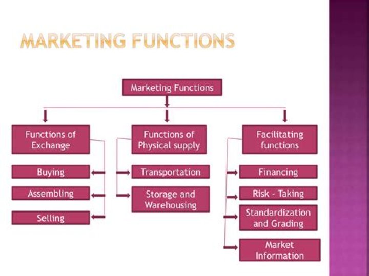 What is the general purpose of the marketing functions?