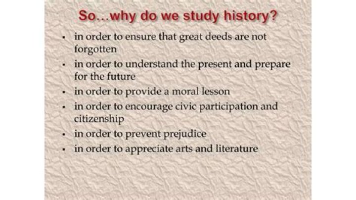 What is the importance of studying history?