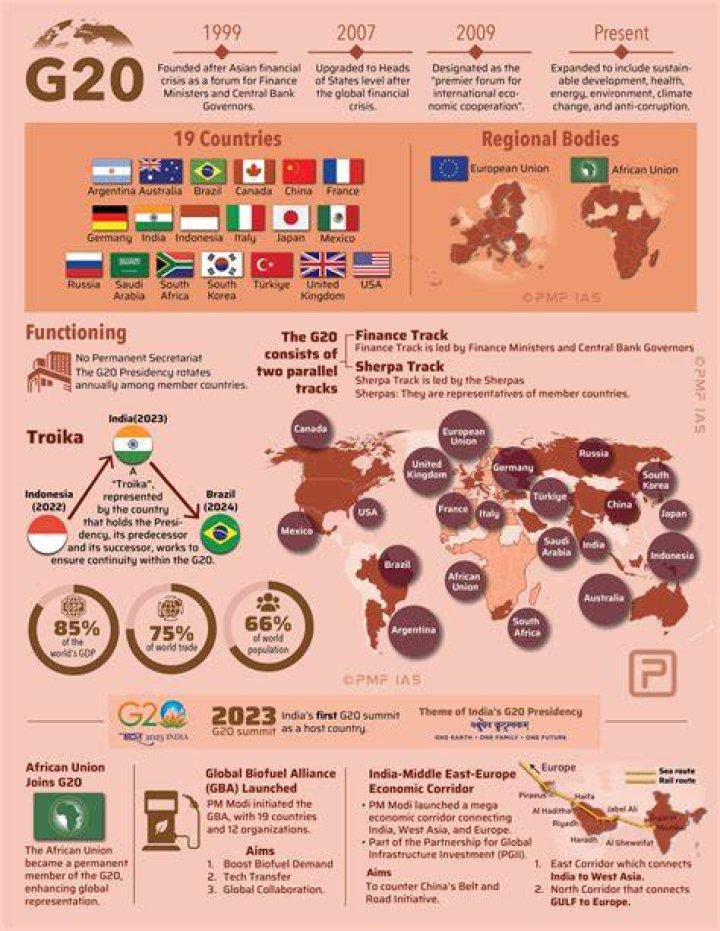 What is the main focus of G20?