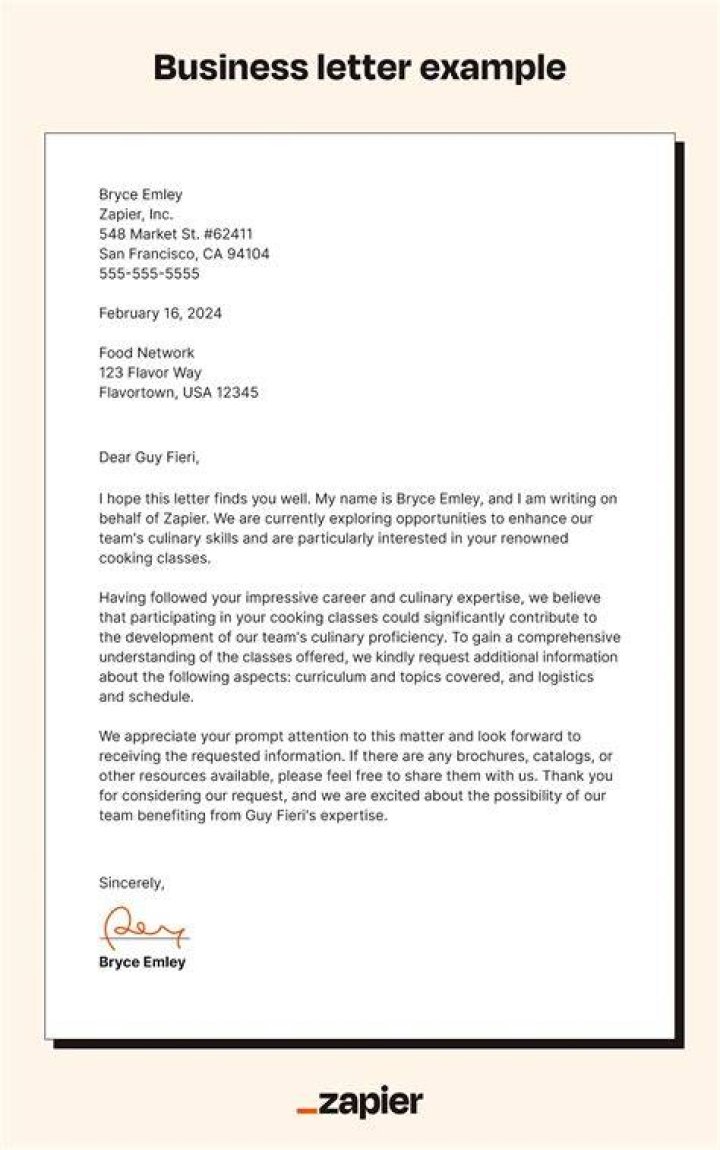 What is the meaning of business letters?