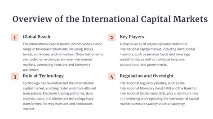 What is the meaning of international capital market?