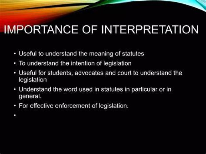 What is the meaning of interpretation of financial statement?