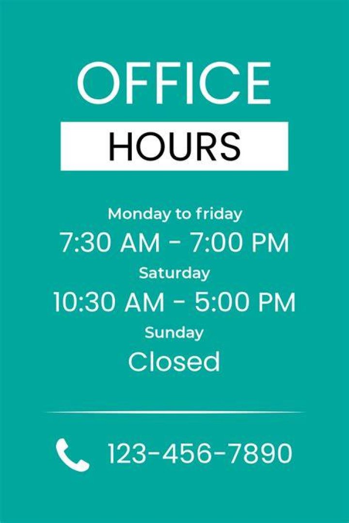 What is the meaning of office hours?