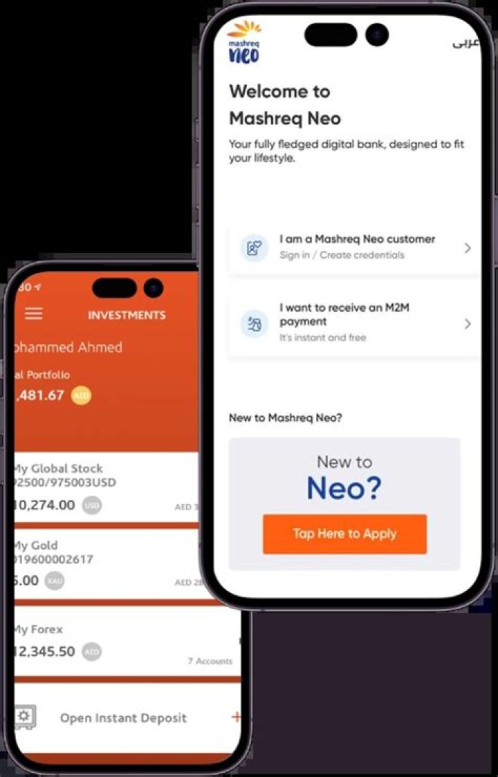 What is the minimum balance in Mashreq neo account?