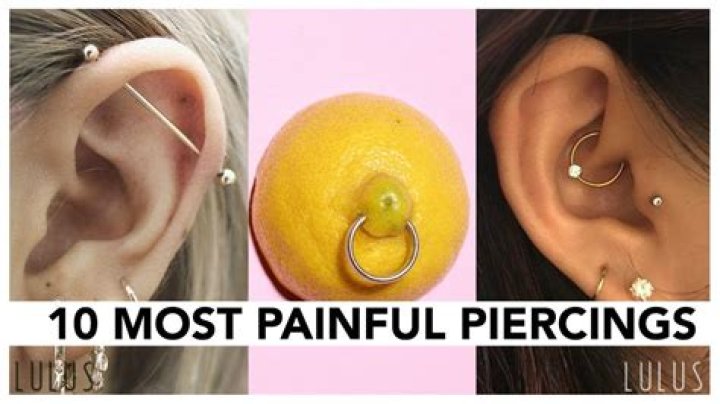 What is the most painful piercing to get?
