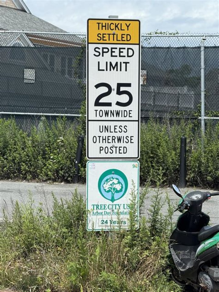 What is the speed in a thickly settled or business district?