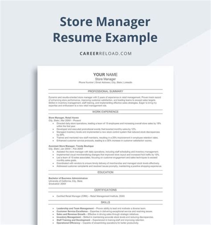 What is the task of store manager?