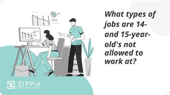 What kind of work can 14 and 15 year olds do?