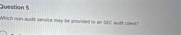 What non audit services are always prohibited by SEC?