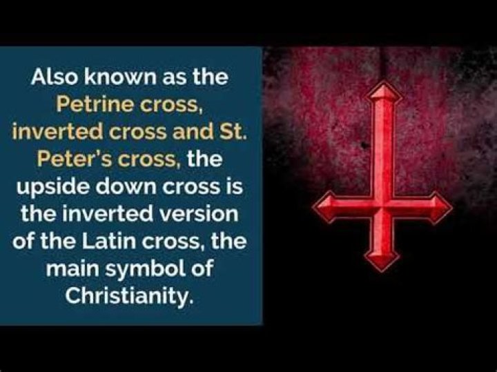 What saint does the upside down cross represent?