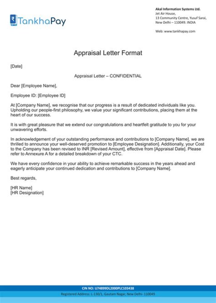 What should I write for appraisal form comment sample?