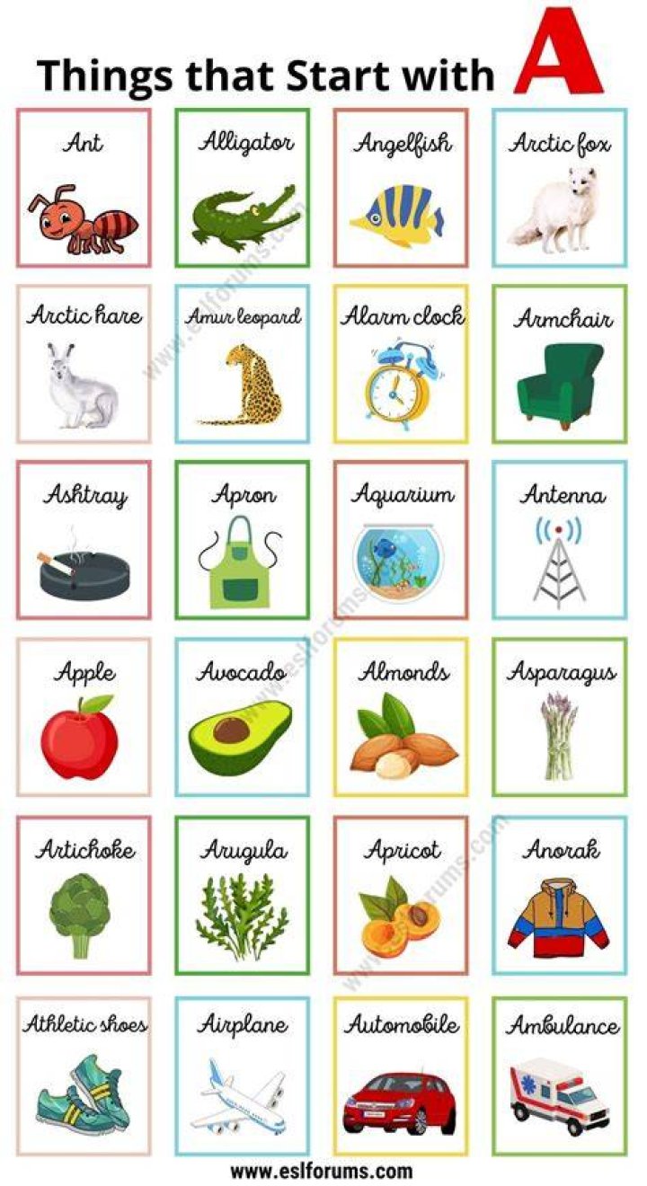 What starts with a letter O?