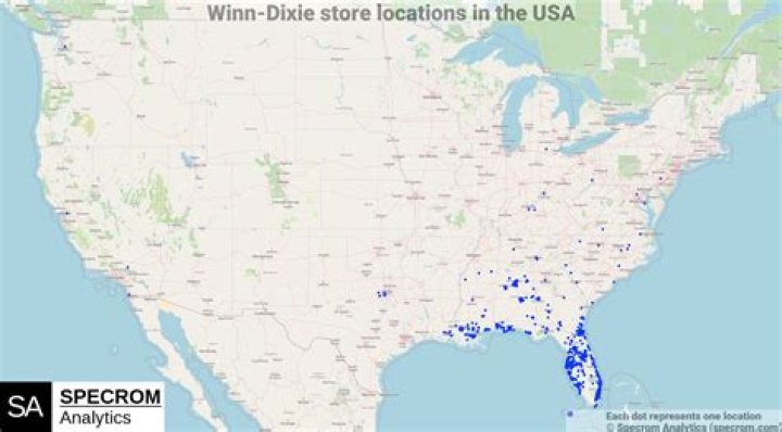 What states have Winn Dixie stores?
