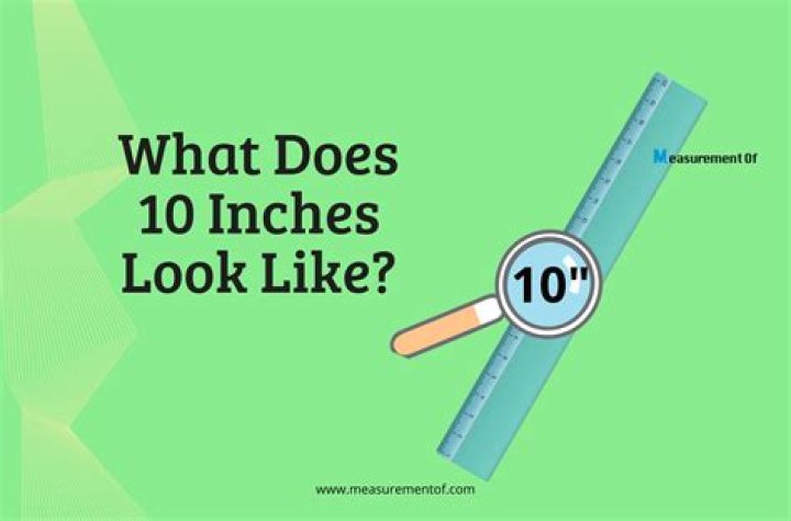 What things are 10 inches tall?