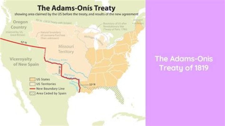 What three things did the Adams Onis Treaty accomplish?