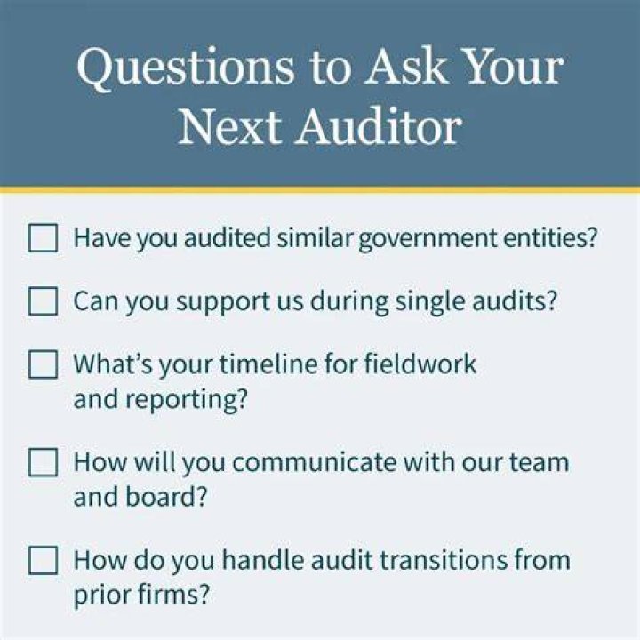What type of questions do auditors ask?