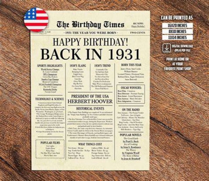 What was happening in 1931 America?