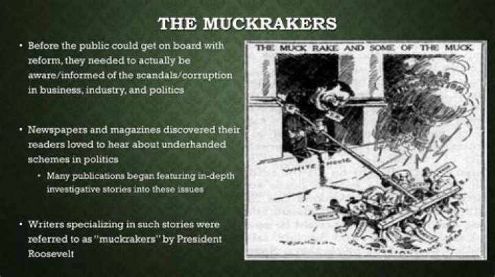 What was the main purpose of muckrakers?