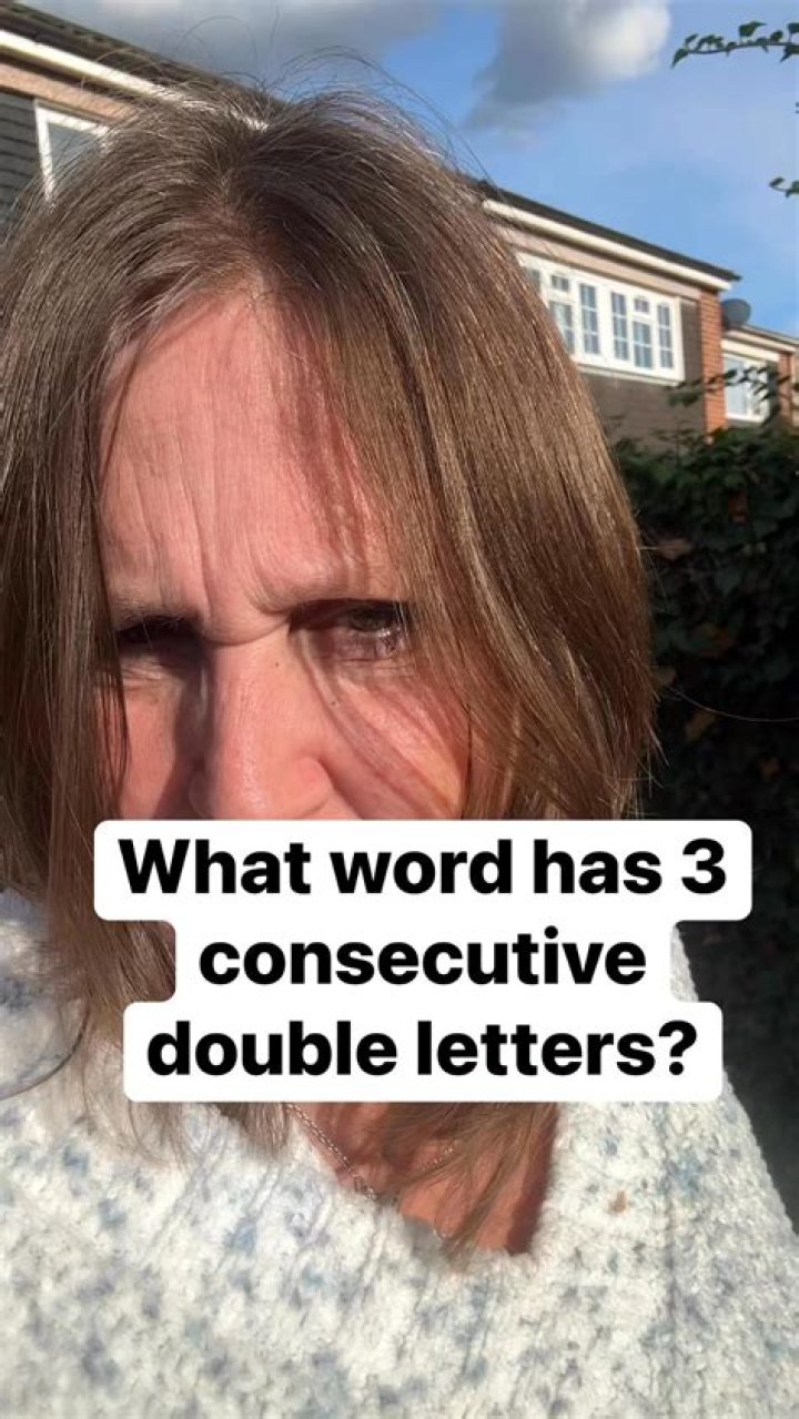 What word has 3 pairs of consecutive letters?