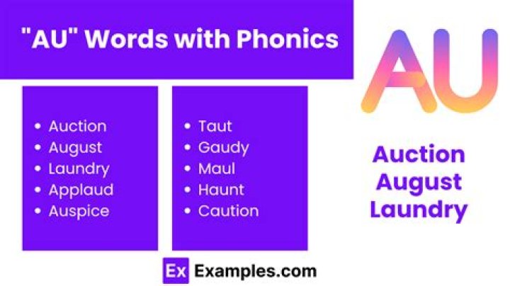 What word has AU sound?