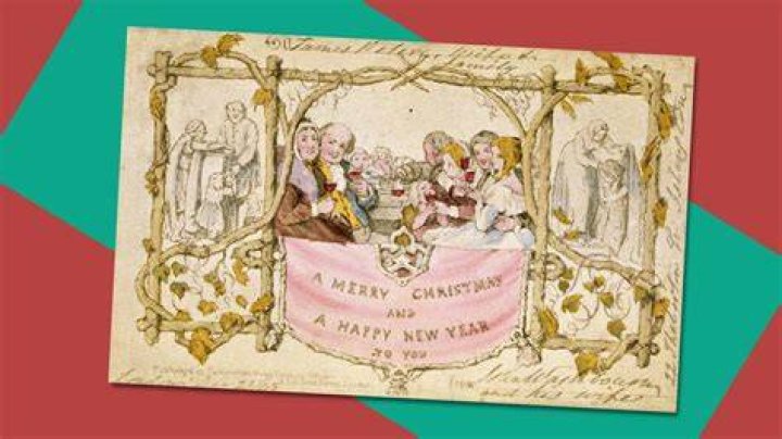 When and where was the first Christmas card printed?
