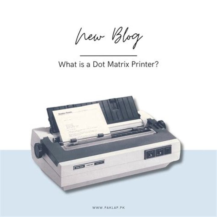 When did the dot matrix printer come out?