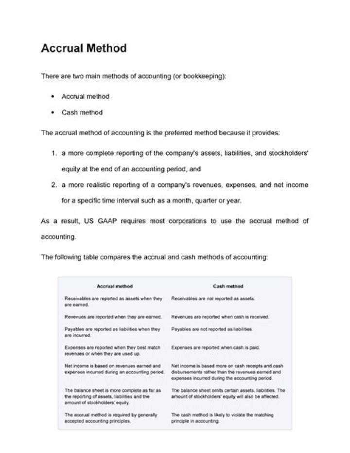 When do C corporations use the accrual method?