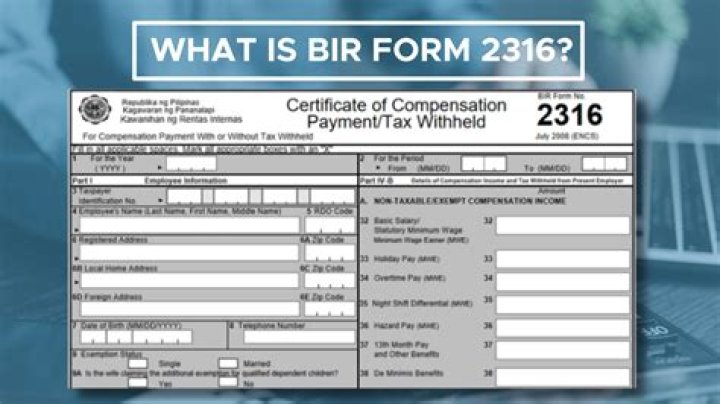 When does Bir form 2316 need to be filed?