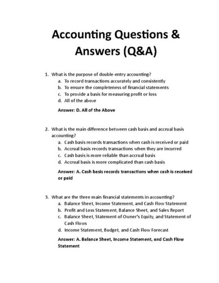 Where can I find full accounting questions and answers?