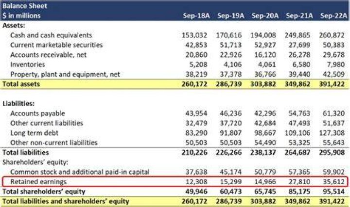 Where do dividends paid go on the balance sheet?